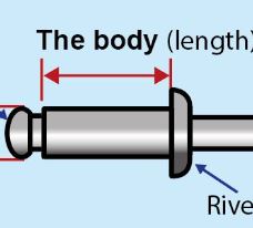 rivet size
