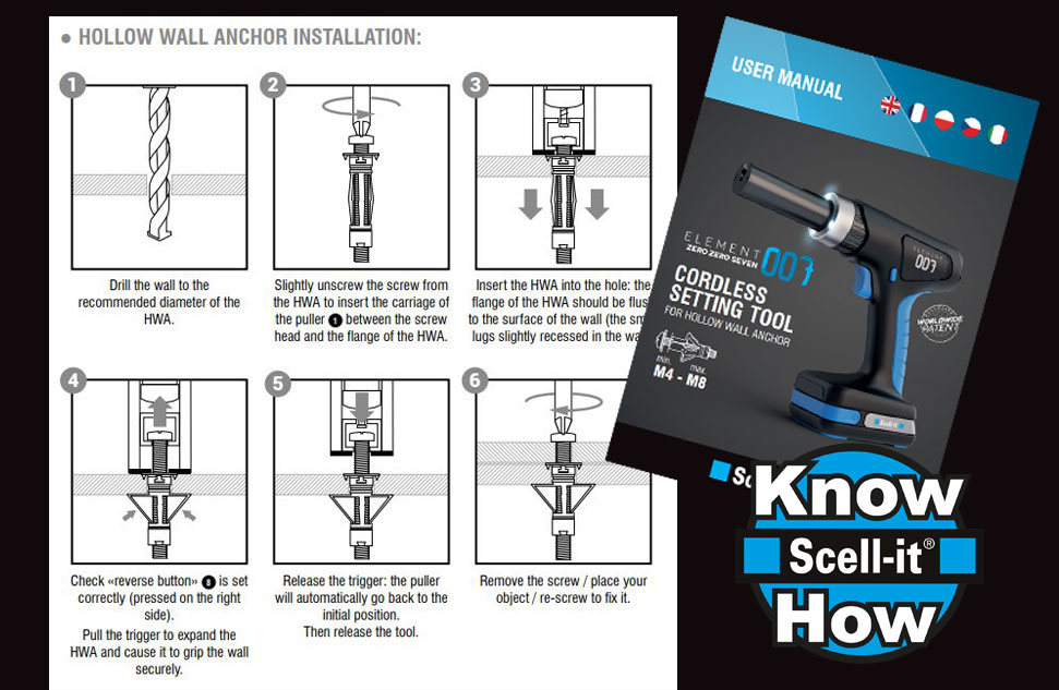 Hollow wall installation