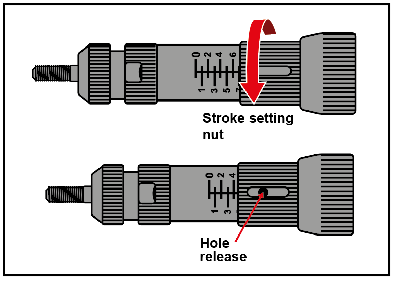 E8 release hole